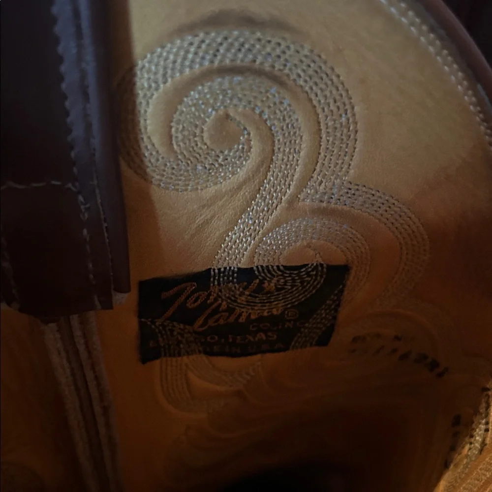 Tony Lama Snakeskin Western Cowboy Boots - Picture 2 of 9
